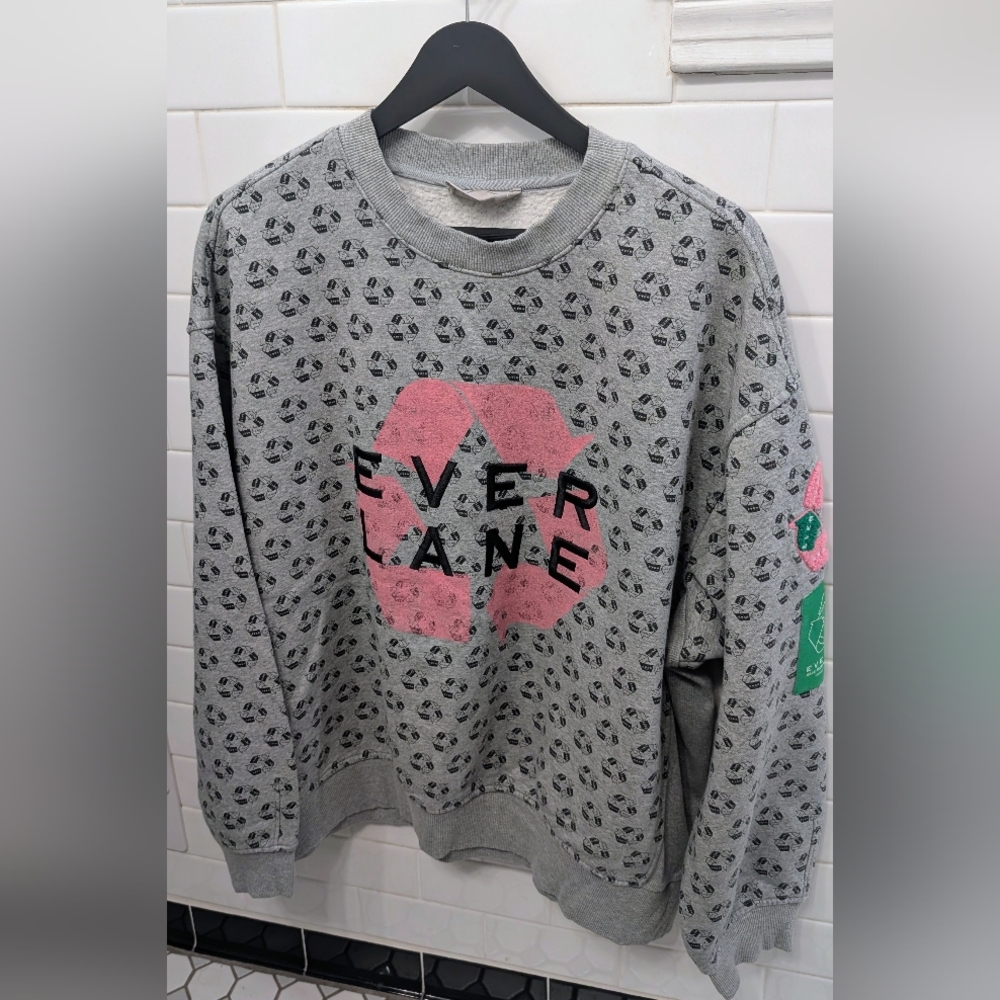 Everlane ReTrack Earth Day 🌎 Crewneck Sweatshirt XL